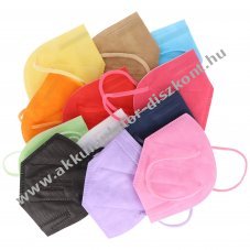 12db/csomag FFP2 v�d�maszk sz�nes 5-r�teg� DIN EN1492001+A12009