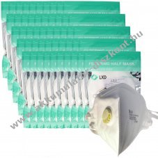 100db/csomag Premium FFP3 szelepes v�d�maszk 5-r�teg� latexmentes DIN EN1492001+A12009