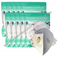 20db/csomag Premium FFP3 maszk LXD-03V 5r�teg� szeleppel latexmentes 99% DIN EN1492001+A12009