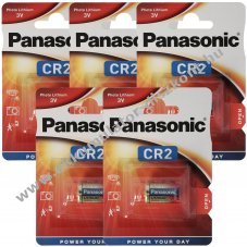 Panasonic CR2 l�tium elem 3V 850mAh 5db/csomag