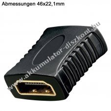 HDMI adapter A aljzat - A aljzat (n�i-n�i) aranyozott �rintkez�k