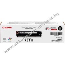 Eredeti Canon l�zertoner 731H fekete 2400 oldal nyomtat�