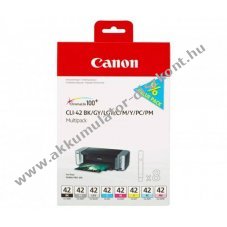 Eredeti Canon CLI-42 multipack tintapatron nyomtat� BK GY LGY C M Y PC PM