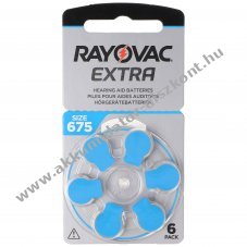 Rayovac 675 1.4V Extra Advanced 6db/csomag hall�k�sz�l�k elem