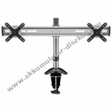 ScreenFlex Twin asztali tart� 2 monitorhoz 33-58cm (13-23\) VESA100x100 forgathat� d�nthet�