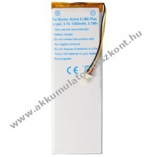 Helyettes�t� Akkumul�tor Becker Active 6 LMU Plus 3,7V 1550mAh Li-Polymer