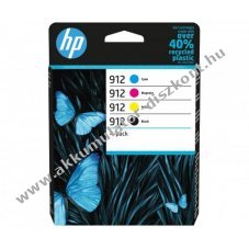 Eredeti HP tintapatron multipack 6ZC74AE NR.912 sorozat fekete ci�n magenta s�rga nyomtat�