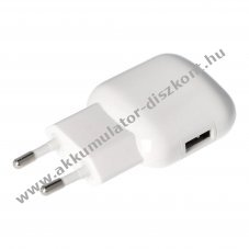 QC3.0 USB Quick Charge 3.0 t�lt� 5V 2000mA feh�r/fekete