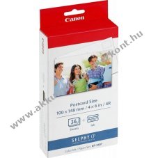 Eredeti Canon KP-36IP color tintapatron nyomtat� 36db fot�pap�r 10x14,8cm