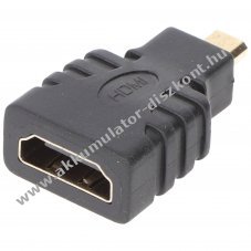 High Speed HDMI adapter HDMI A aljzat micro-HDMI D dug� Ethernet ARC 3D aranyozott �rintkez�k