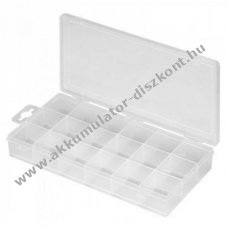 M�anyag t�rol�doboz 18 rekesszel 210x105x30mm