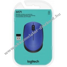 Logitech M171 vezet�k n�lk�li optikai eg�r 1000dpi 3 gomb k�k USB nano vev�