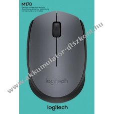 Logitech M170 vezet�k n�lk�li optikai eg�r 1000dpi 3 gomb sz�rke