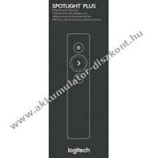 Logitech Spotlight Plus vezet�k n�lk�li presenter Bluetooth Slate 3 gomb be�p�tett 85mAh Li-Po Akkumul�tor