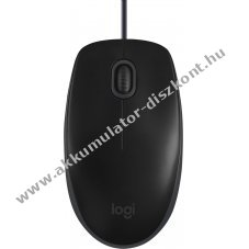 Logitech B110 csendes USB optikai eg�r 1000dpi 3 gomb fekete