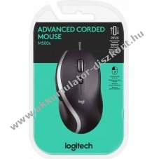 Logitech M500S Advanced optikai eg�r USB 4000dpi 7 gomb fekete
