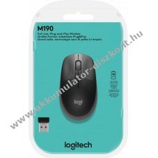 Logitech M190 vezet�k n�lk�li optikai eg�r 1000dpi 3 gomb antracit