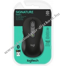 Logitech M650 Signature L vezet�k n�lk�li eg�r Bolt Bluetooth grafit 400-4000dpi 5 gomb jobbkezes