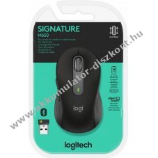 Logitech M650 Signature vezet�k n�lk�li eg�r Bolt grafit S/M jobbkezes optikai 400-4000dpi 5 gomb