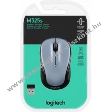 Logitech M325s vezet�k n�lk�li eg�r Light Silver 1000dpi 3 gomb optikai