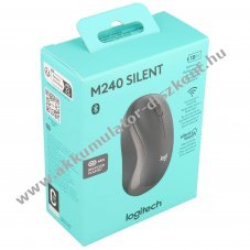 Logitech M240 Silent touch vezet�k n�lk�li Bluetooth eg�r grafit 3 gomb 4000DPI