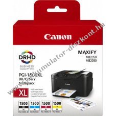 Eredeti Canon tintapatron multipack PGI-1500XL BK/C/M/Y nyomtat�