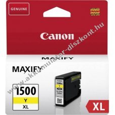 Eredeti Canon PGI-1500Y XL tintapatron 12ml s�rga nyomtat�