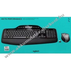 Logitech MK710 vezet�k n�lk�li billenty�zet �s eg�r szett DE Unifying optikai 1000dpi fekete