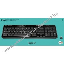 Logitech K360 vezet�k n�lk�li billenty�zet Unifying fekete DE