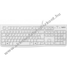 Logitech K120 USB billenty�zet DE kioszt�s feh�r