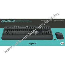 Logitech MK540 vezet�k n�lk�li billenty�zet �s eg�r szett Unifying DE fekete optikai 1000dpi