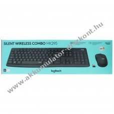 Logitech MK295 vezet�k n�lk�li billenty�zet �s eg�r szett grafit Silent DE optikai 1000dpi