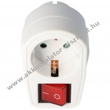 Euro aljzat kapcsol�val, t�lterhel�sv�delemmel �s gyermekv�delemmel 230V, 16A