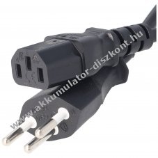 H�l�zati k�bel Sv�jci dug� Typ J IEC C13 2m fekete NK 122 S-200