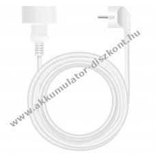 Arcas Schuko hosszabb�t� k�bel 3m 230V 16A H05VV-F3G 1,5mm2 feh�r