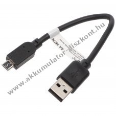 USB 2.0 Hi-Speed k�bel USB A - USB Micro B 15cm tablet fekete