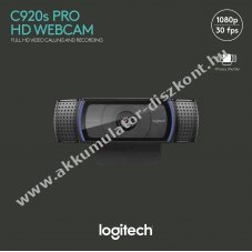Logitech C920s Pro webcam Full HD 1080p 30FPS USB objekt�v takar� fekete