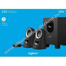 Logitech Z313 2.1 hangsz�r�rendszer 25W fekete