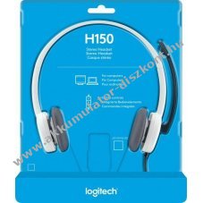 Logitech H150 vezet�kes sztere� headset 2x3.5mm 180cm feh�r