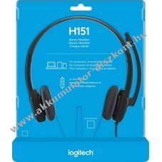 Logitech H151 sztere� headset 3,5mm fekete