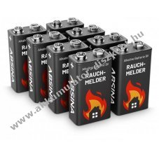 8db alk�li 9V 6LR61 blokk elem
