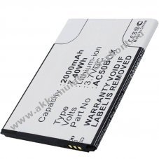 Helyettes�t� Akkumul�tor Gigabyte GSmart Mika M2 AC50BOX 3,7V 2000mAh mobiltelefon Li-Ion