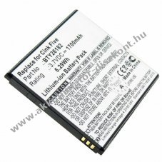 Helyettes�t� Akkumul�tor Mobistel Cynus T5 BTY26182 BTY26182Mobistel/STD 3,7V 1700mAh mobiltelefon Li-Ion