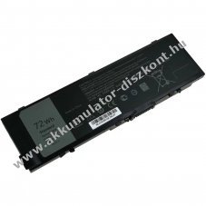Helyettes�t� Akkumul�tor Dell Precision 15 7510 17 7710 11,1V 6500mAh LiPo