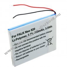 Helyettes�t� Akkumul�tor Falk Neo 520 Neo 520LMU SR404255 GPS �s navig�ci�