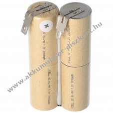 Helyettes�t� Akkumul�tor Philips Electric Sweeper FC6125 4,8V 1900-2000mAh 2 Faston 4,8mm/6,3mm NiCd