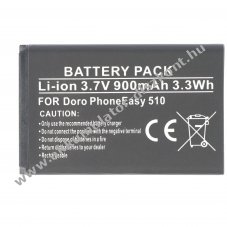 Helyettes�t� Akkumul�tor Doro PhoneEasy 510 3,7V 800mAh Li-Ion