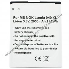 Helyettes�t� Akkumul�tor Microsoft Lumia 950 XL BV-T4D mobiltelefon Dual SIM