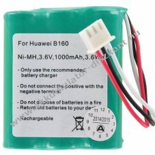 Helyettes�t� Akkumul�tor Huawei B160 B160 DIGI dect telefon 3,6V 1000mAh NiMH