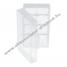 Universal AccuSafe t�rol�doboz 1-2 db 18650 Li-Ion Akkumul�tor
